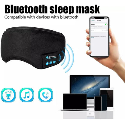 Bluetooth Sleeping Headphones – Soft Elastic Headband with Wireless Music Playback