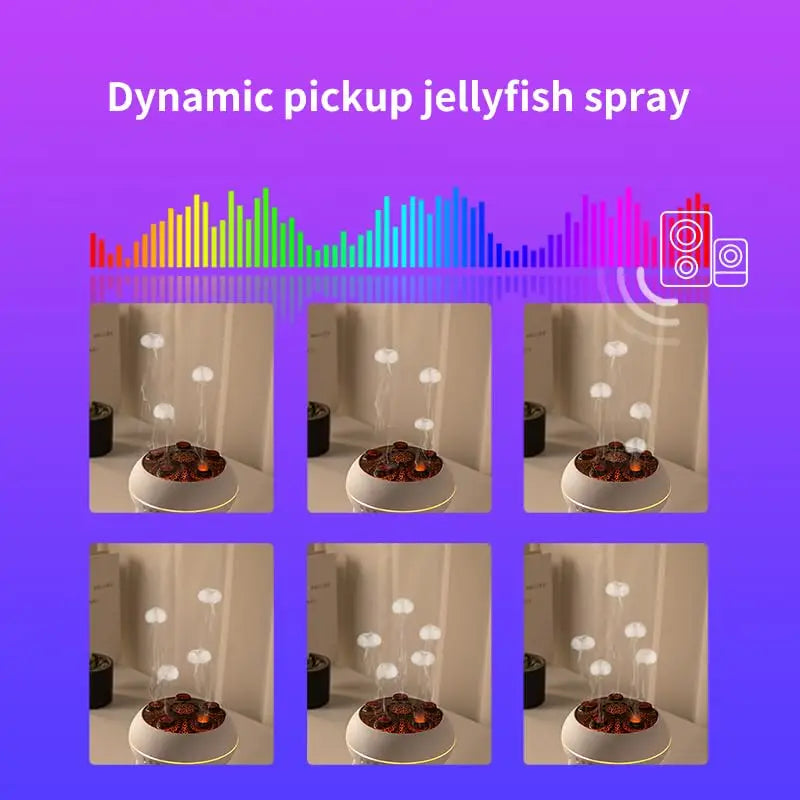 Color-Changing Jellyfish Mist Diffuser with Remote – Quiet Cool Mist Humidifier