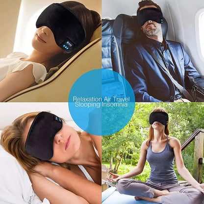 Bluetooth Sleeping Headphones – Soft Elastic Headband with Wireless Music Playback