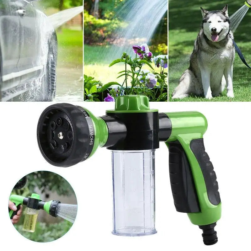 High-Pressure Dog Shower Sprayer with Soap Dispenser & 3 Modes