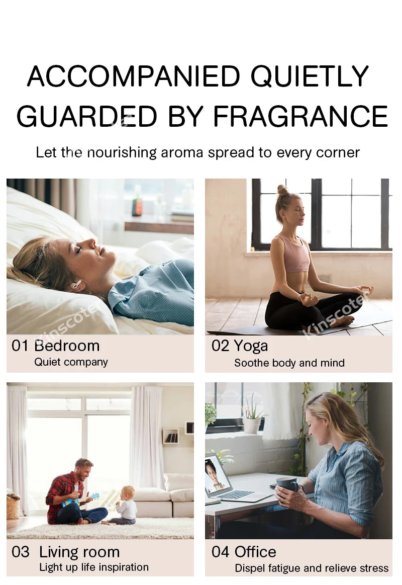 Volcano Flame Essential Oil Diffuser – 360ml Ultrasonic Aromatherapy Humidifier