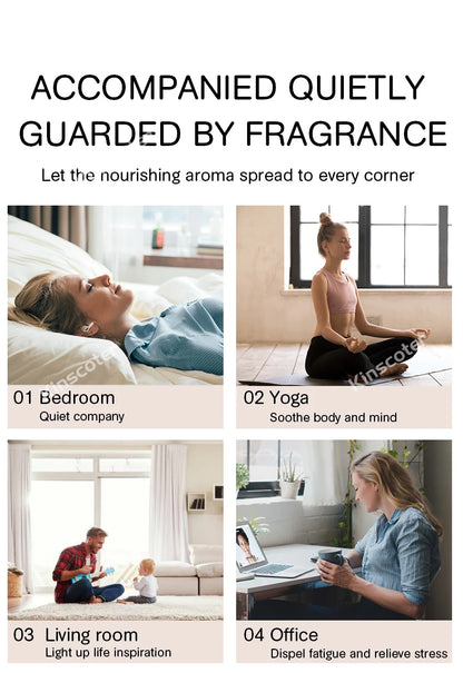 Volcano Flame Essential Oil Diffuser – 360ml Ultrasonic Aromatherapy Humidifier