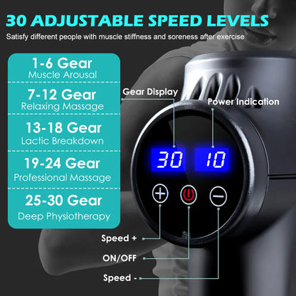 Portable Massage Gun – Handheld Percussion Massager for Muscle Recovery & Relaxation