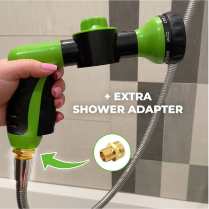 High-Pressure Dog Shower Sprayer with Soap Dispenser & 3 Modes