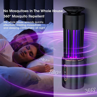 Multifunctional Mosquito Killer Lamp with Fly Trap & Swatter – USB Powered & Portable