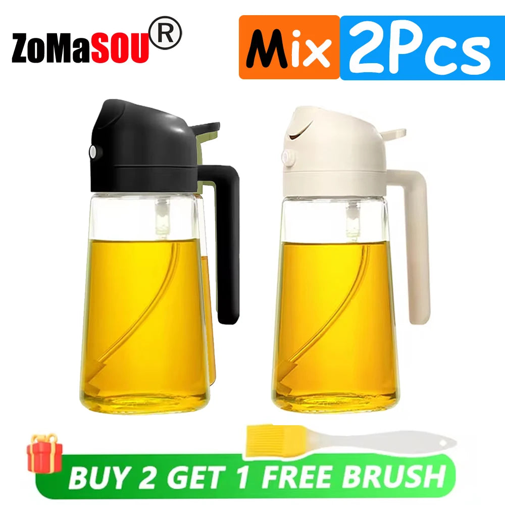 Multi-Use Oil Dispenser Bottle – Spray & Pour Function