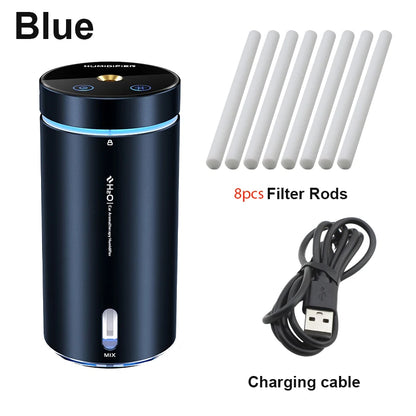 Aluminum Dual Spray Car Humidifier with Essential Oil Diffuser – Air Freshener for Auto & Room