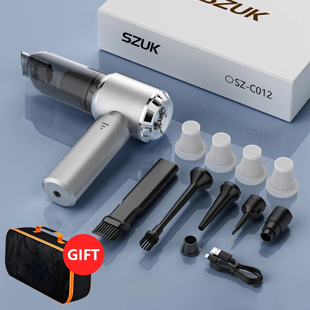 Wireless Mini Car Vacuum – Ultra Strong Suction, Portable & Powerful