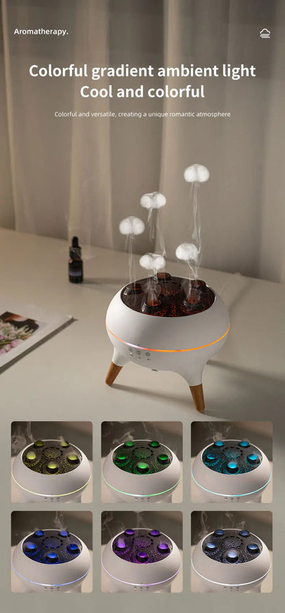 Color-Changing Jellyfish Mist Diffuser with Remote – Quiet Cool Mist Humidifier