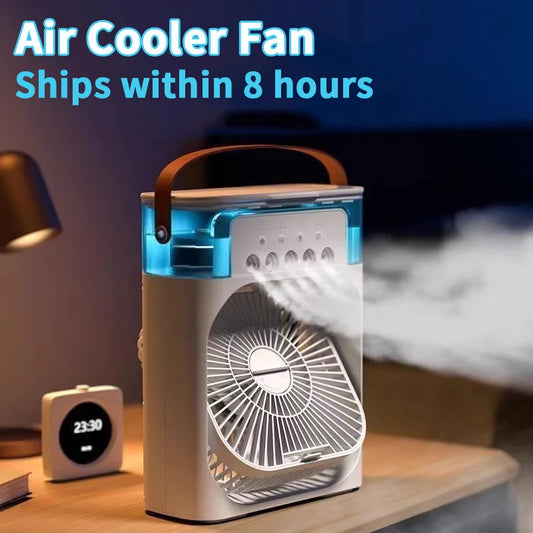 BreezeLite Portable AC – Mini Air Cooler with Humidifier and LED Night Lamp