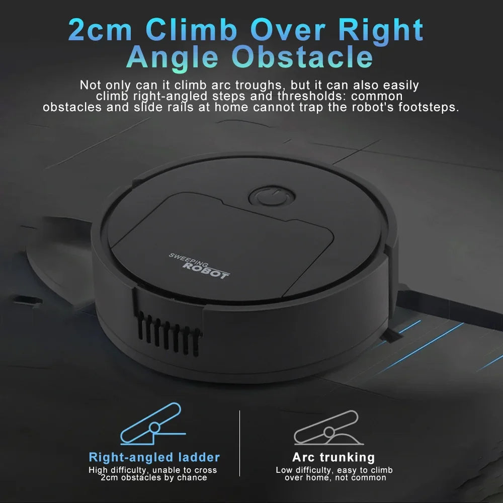 White-Post 3-in-1 Auto Cleaning Robot – Vacuum, Sweep, Mop with Smart Navigation