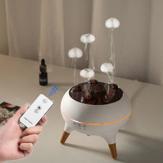 Color-Changing Jellyfish Mist Diffuser with Remote – Quiet Cool Mist Humidifier