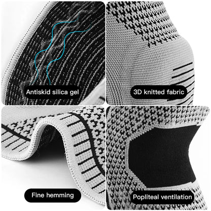 Compression Knee Pad for Running & Basketball – Meniscus & Patella Support