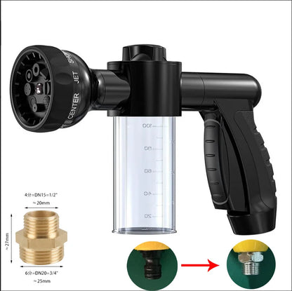 High-Pressure Dog Shower Sprayer with Soap Dispenser & 3 Modes