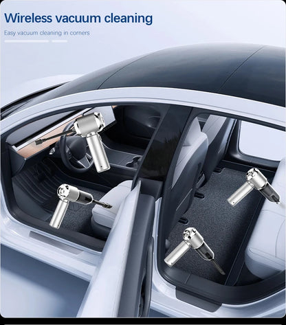 Wireless Mini Car Vacuum – Ultra Strong Suction, Portable & Powerful
