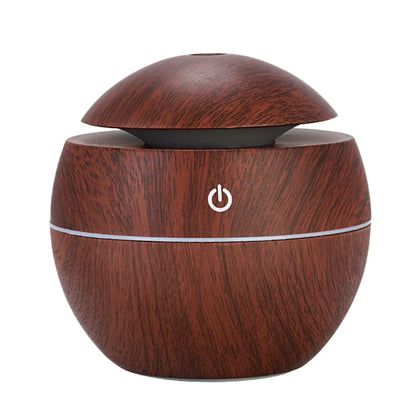 Electric Essential Oil Diffuser – Wooden Ultrasonic Air Humidifier for Home
