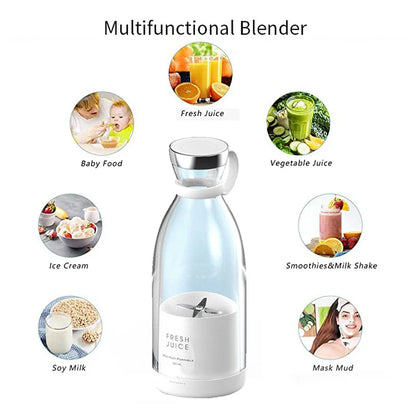 Compact Juice & Smoothie Blender – Portable USB Rechargeable Mixer