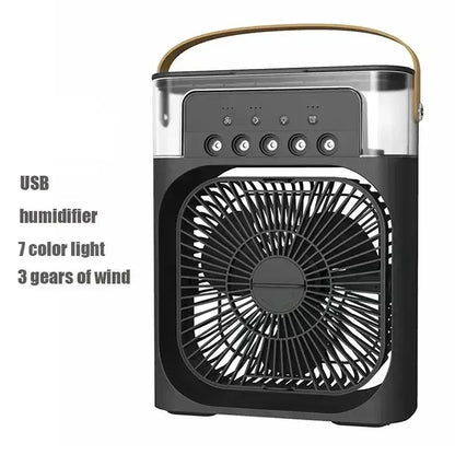 BreezeLite Portable AC – Mini Air Cooler with Humidifier and LED Night Lamp