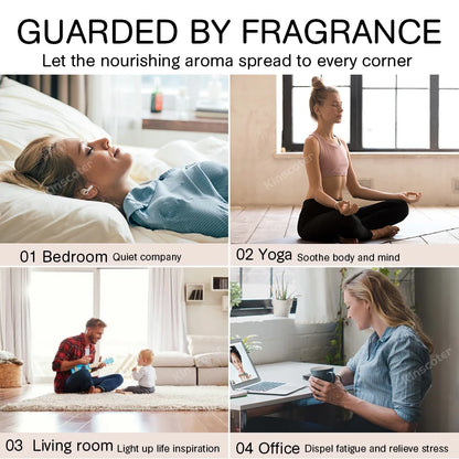 Volcano Flame Essential Oil Diffuser – 360ml Ultrasonic Aromatherapy Humidifier