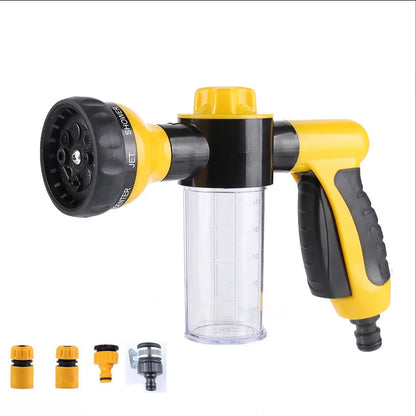 High-Pressure Dog Shower Sprayer with Soap Dispenser & 3 Modes