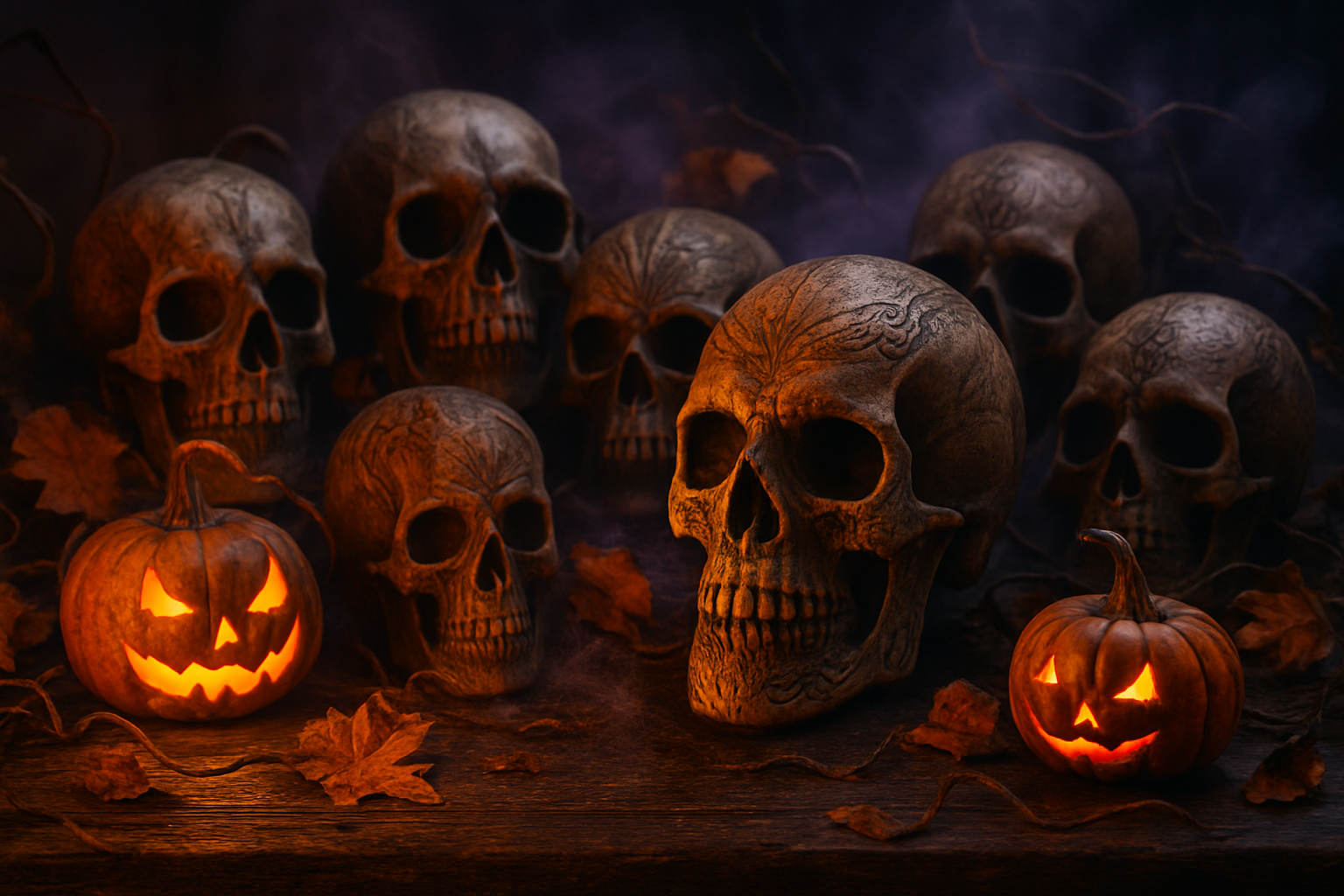 halloween skulls