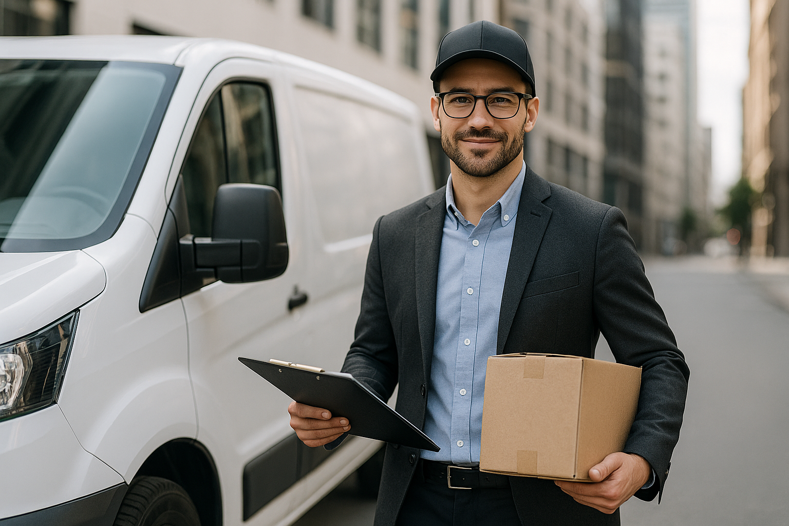 image for style man is working in delivery 